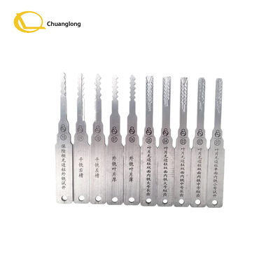 أداة اختيار القفل المكونة من 10 قطع لخزائن درجة C أقفال السيارات / الدراجات النارية وأقفال المرور