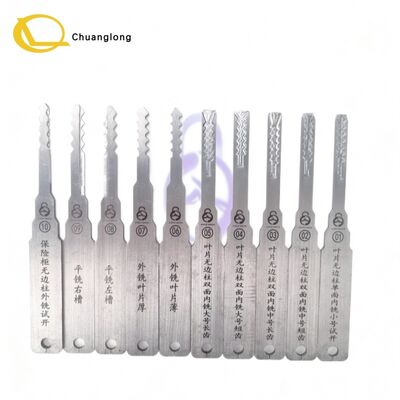 مجموعة أدوات فتح الأقفال من 10 قطع لخزائن الصينية من الدرجة الثالثة وأقفال الطوارئ وأقفال المركبات والمرور