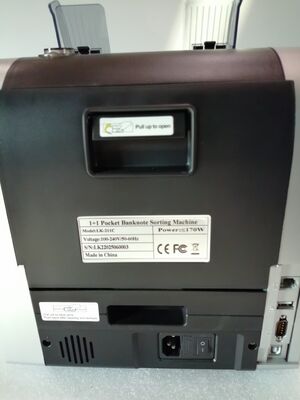 1+1 آلة فرز النقود الجيبية جهاز كشف النقود العداد الأسود مع شاشة LED LK22025060003