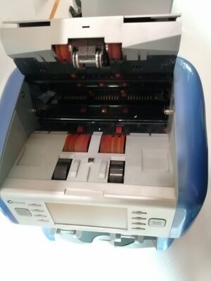 آلة فرز الأوراق النقدية من بنك كيسان، كاشف عد النقود، أسود مع شاشة LED، N16H05-Z15601