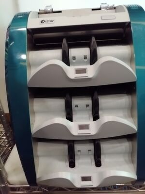 آلة فرز الأوراق النقدية من بنك كيسان، كاشف عد النقود، أزرق مع شاشة LED، ذكي K3 S16E01-3659