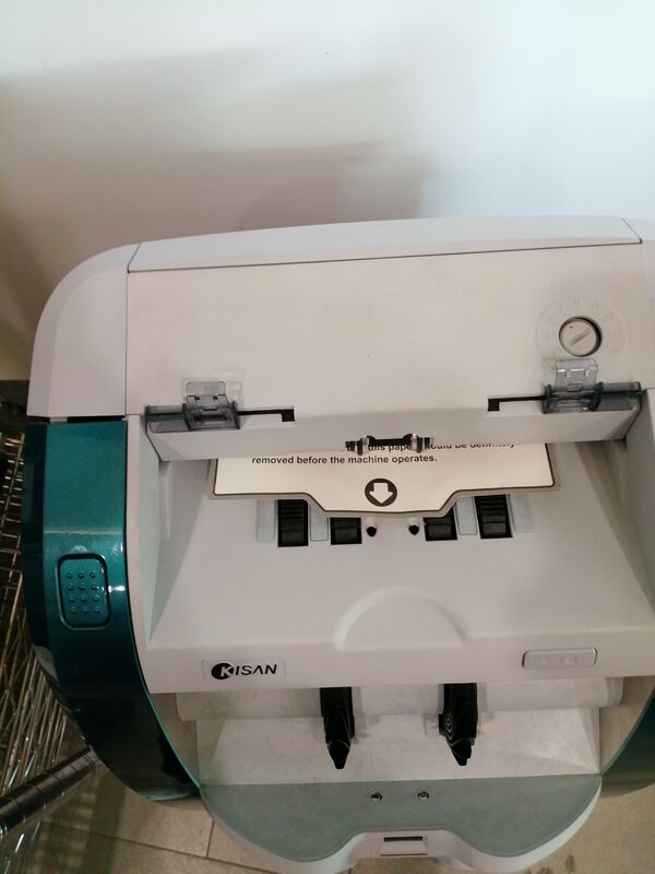 آلة فرز الأوراق النقدية من بنك كيسان، كاشف عد النقود، أزرق مع شاشة LED، ذكي K3 S16E01-3659