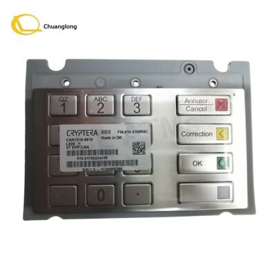سعر جيد قطع غيار ماكينة الصراف الآلي 1750234858 لوحة مفاتيح PIN مشفرة أصلية من Diebold V7 EPP لوحة مفاتيح آمنة للصراف الآلي 01750234858 الانترنت