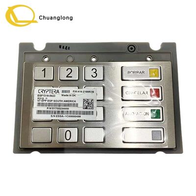 سعر جيد لوحة مفاتيح تشفير Diebold Nixdorf DN V7 EPP ESP أمريكا الجنوبية 01750234950 V7 لوحة مفاتيح تشفير PIN 2050XE ATM CRM CRS كشك الخدمة الذاتية 1750234950 متصل